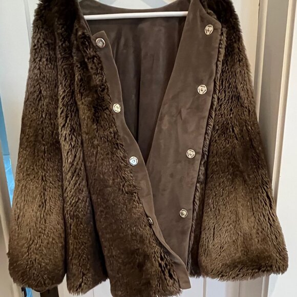 Restoration Hardware Luxe Faux Fur Mink Tree Skirt RARE! - Picture 5 of 6